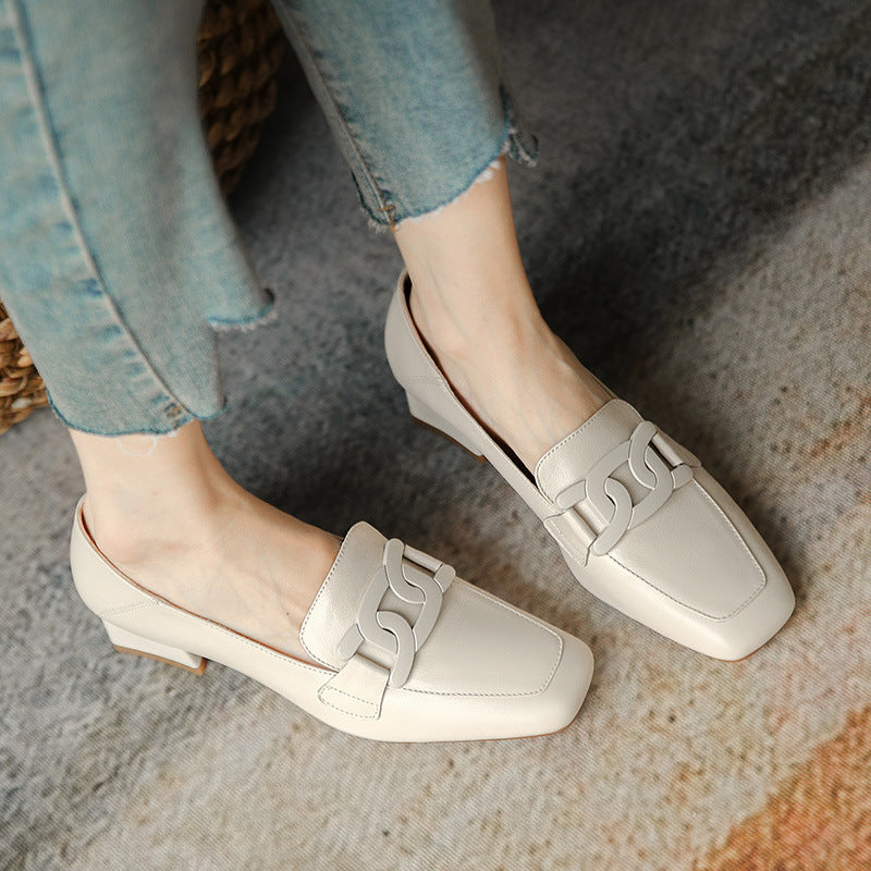Retro Chunky Heel Pumps by Elizabeth Ainsley