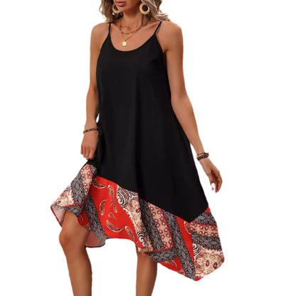 Chic Printed Sling Dress by Elizabeth Ainsley