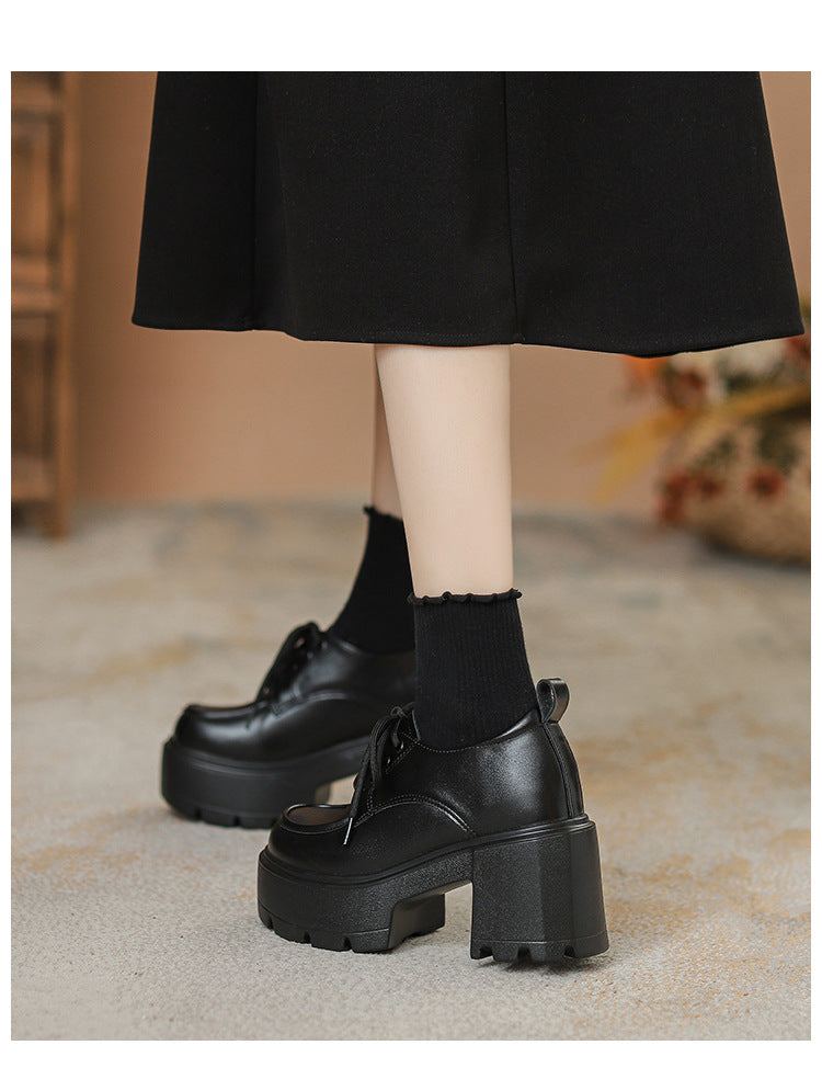 Elizabeth Ainsley Loafers - Chunky Sole, Thick Heel