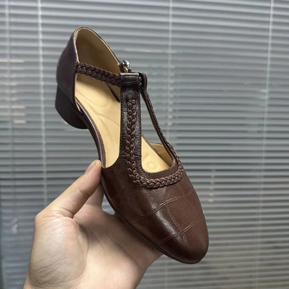 Retro Mary Jane Chunky Heels by Elizabeth Ainsley