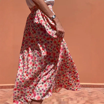 Elegant Floral Elizabeth Ainsley Everyday Maxi Skirt