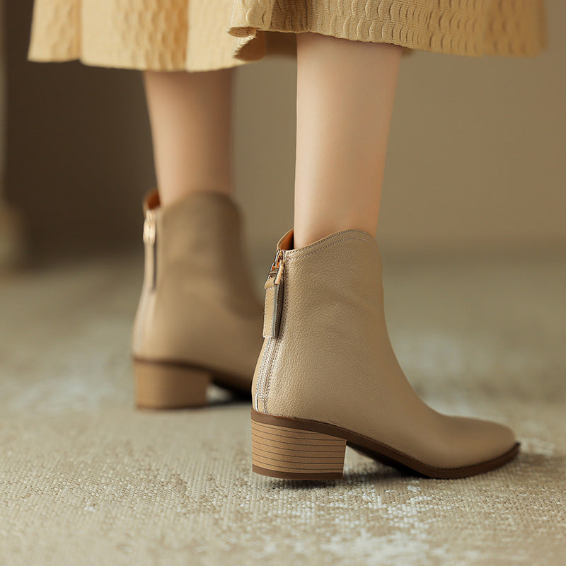 Madhu | Minimalist Pointed-Toe Orthopedic Ankle Boots