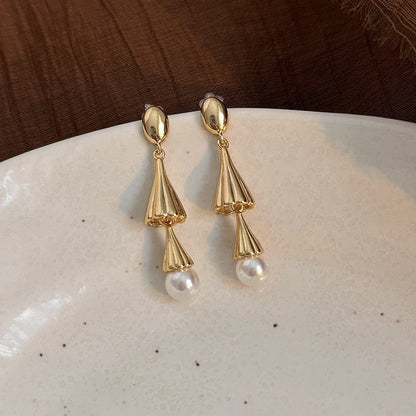 Long Wind Chime Pearl Drop