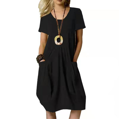 Effortless Cotton Linen Dress Elizabeth Ainsley