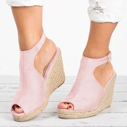 Chic Platform Wedge Sandals Elizabeth Ainsley