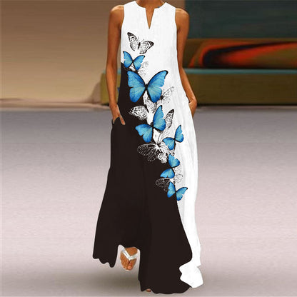 Vibrant Print Long Dress Elizabeth Ainsley
