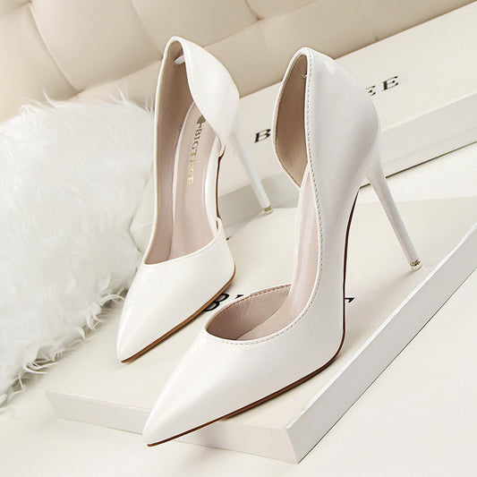 Elegant Elizabeth Ainsley Patent Stiletto High Heels