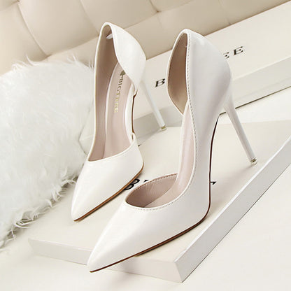 Elegant Elizabeth Ainsley Patent Stiletto High Heels