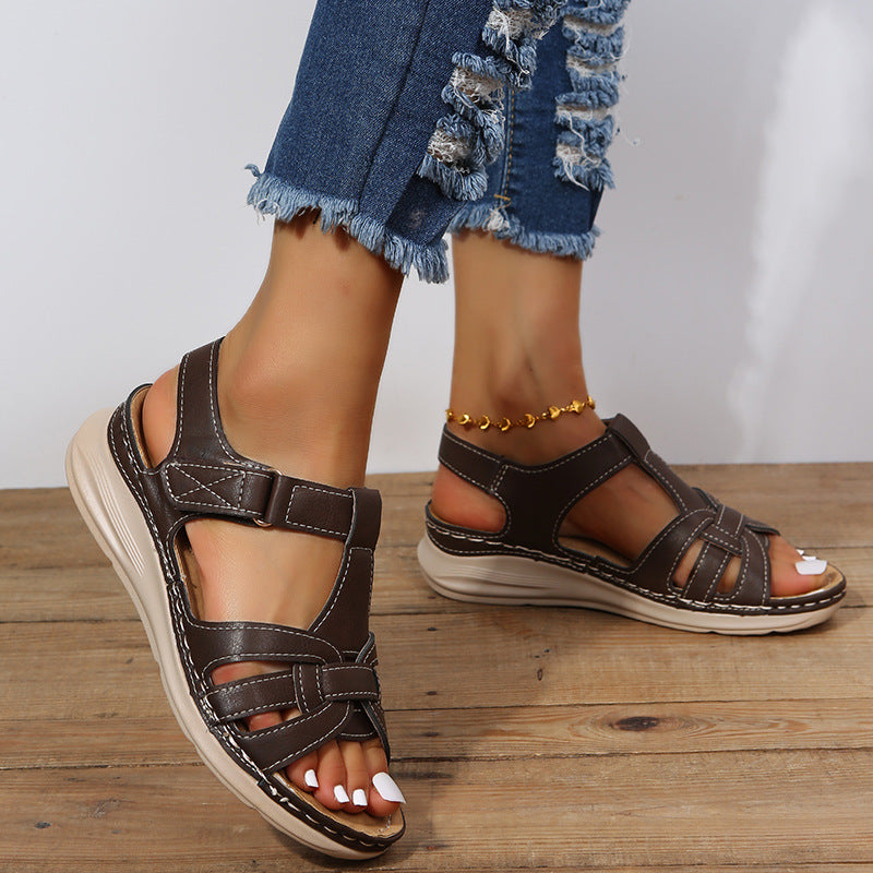 Vintage Comfort Wedge Sandals by Elizabeth Ainsley