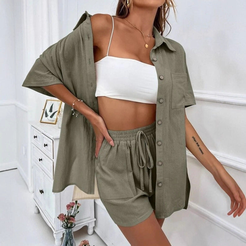 Chic Elizabeth Ainsley Shirt & Shorts Set