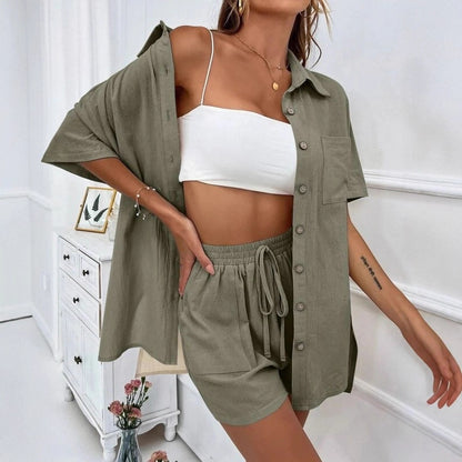 Chic Elizabeth Ainsley Shirt & Shorts Set