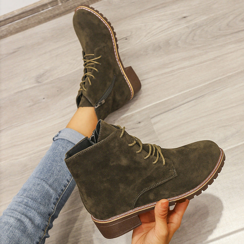 Maeve | EverStep Orthopedic Suede Lace-Up Boots
