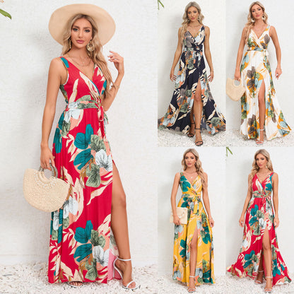 Floral V-Neck Maxi Dress by Elizabeth Ainsley
