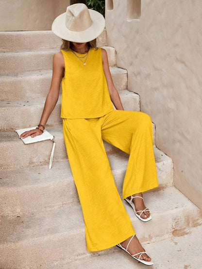 Elegant Loose Cotton Set by Elizabeth Ainsley