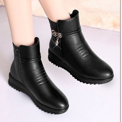 Elizabeth Ainsley Leather Boots - Non Slip Soft Sole Women
