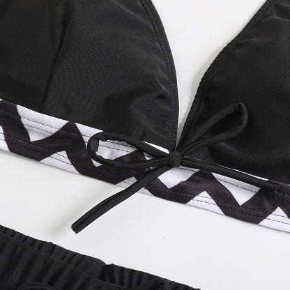 Chic Zigzag Elizabeth Ainsley Bikini Set with Shorts