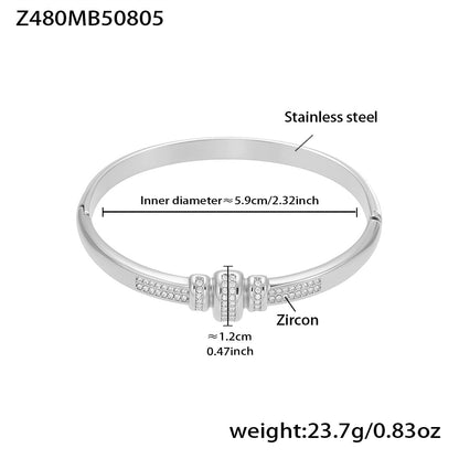 Statement Cuff Bracelet with Sculptural Open-End Design