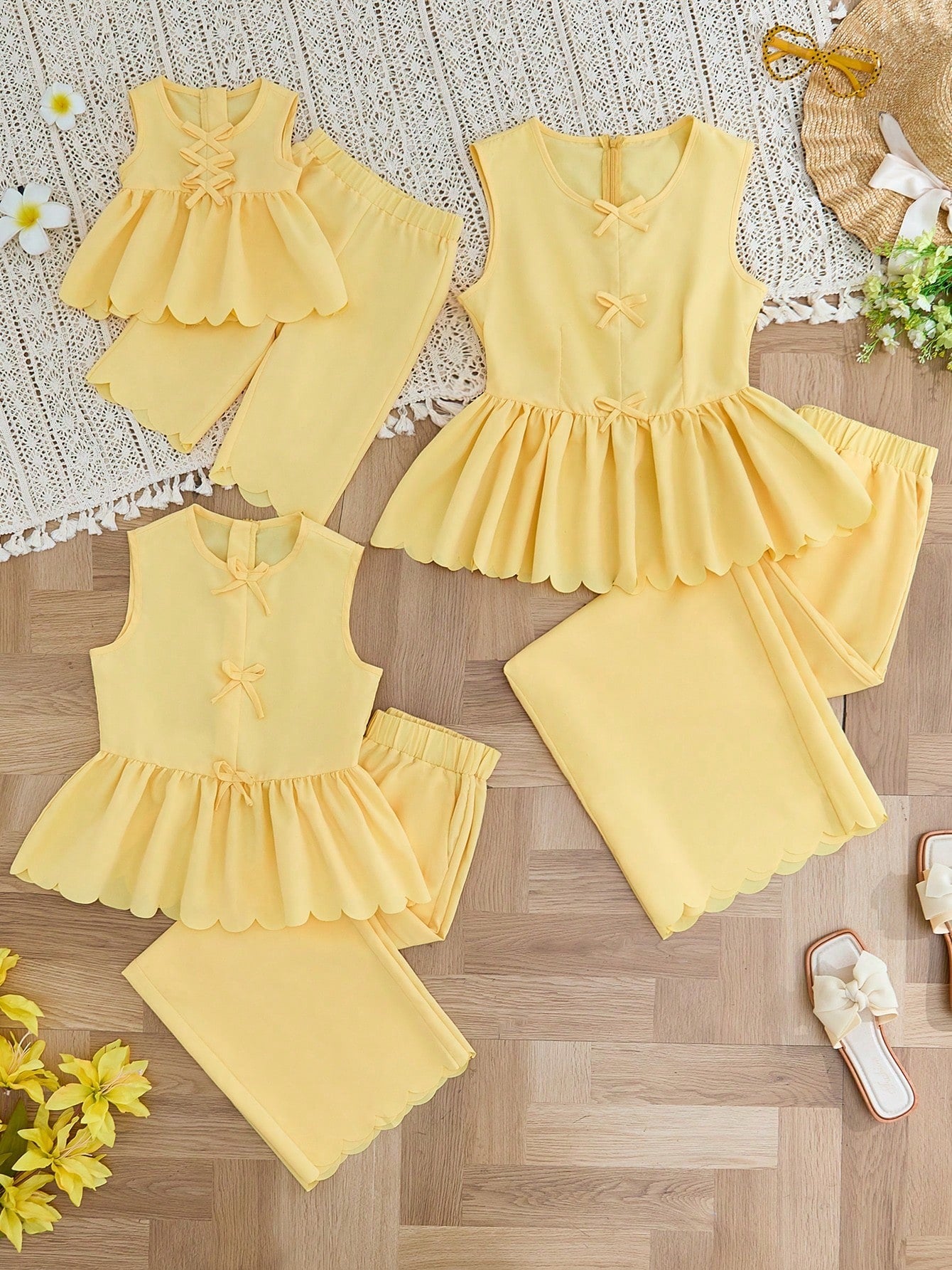 Chic Yellow Elizabeth Ainsley Two Piece Set