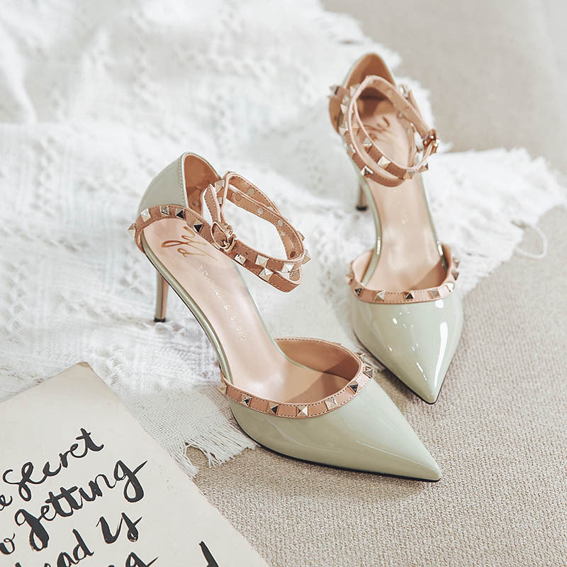 Chic Rivet High Heels by Elizabeth Ainsley