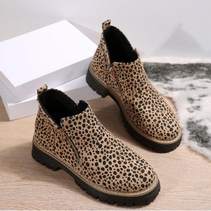 Elizabeth Ainsley Suede Ankle Boots - Side Zipper Comfort
