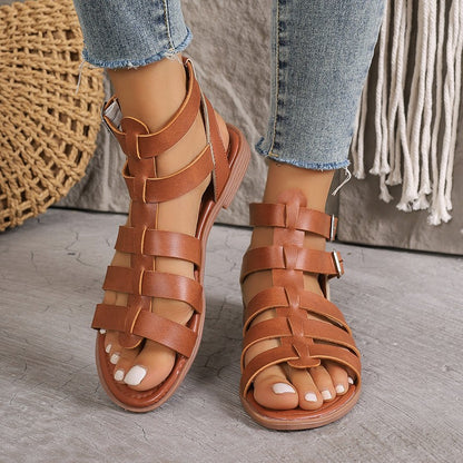 Chic Roman Elizabeth Ainsley Hollow Sandals