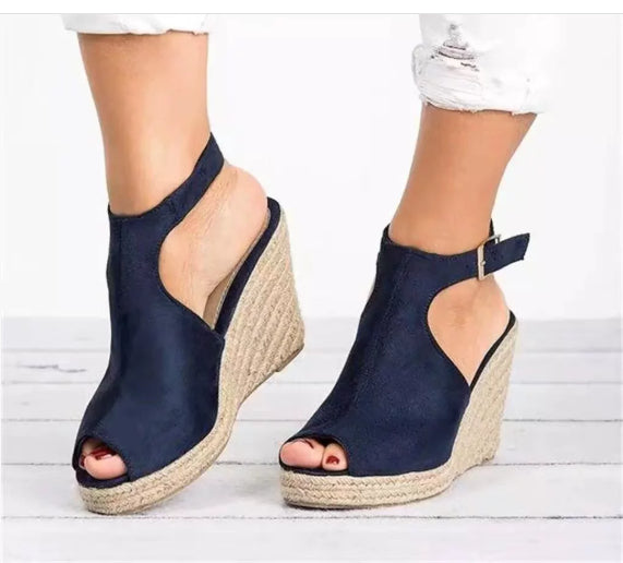 Chic Platform Wedge Sandals Elizabeth Ainsley