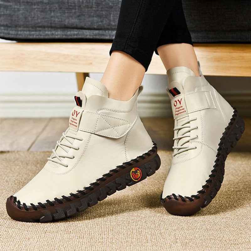 Margaret | Classic Combat-Style Orthopedic Lace-Up Boots