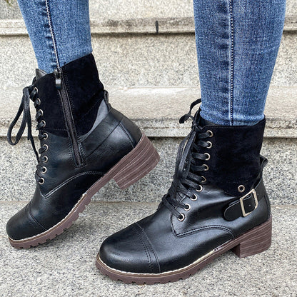 Mabyn | TrailCharm Orthopedic Lace-Up Ankle Boots