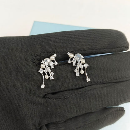 Luxury Crystal Cluster Earrings ,Necklace