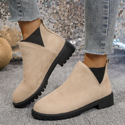 Elizabeth Ainsley Women's Chunky Heel Martin Boots