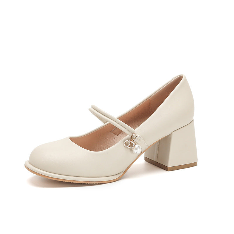 Elegant Chunky Heel High Heels by Elizabeth Ainsley