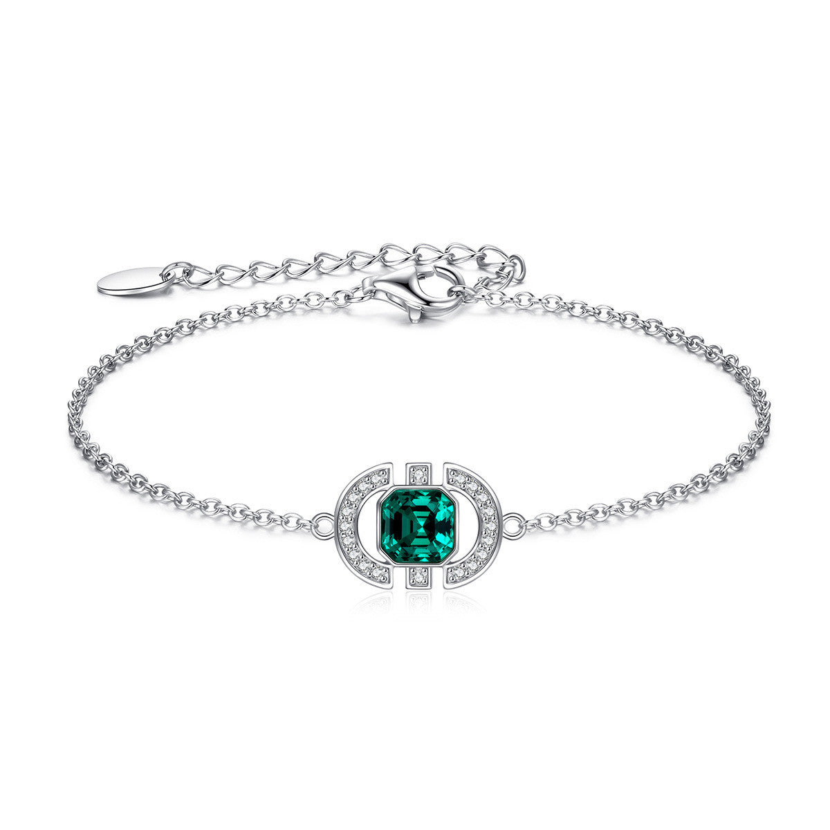Square Crystal Jewelry Set