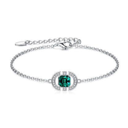 Square Crystal Jewelry Set