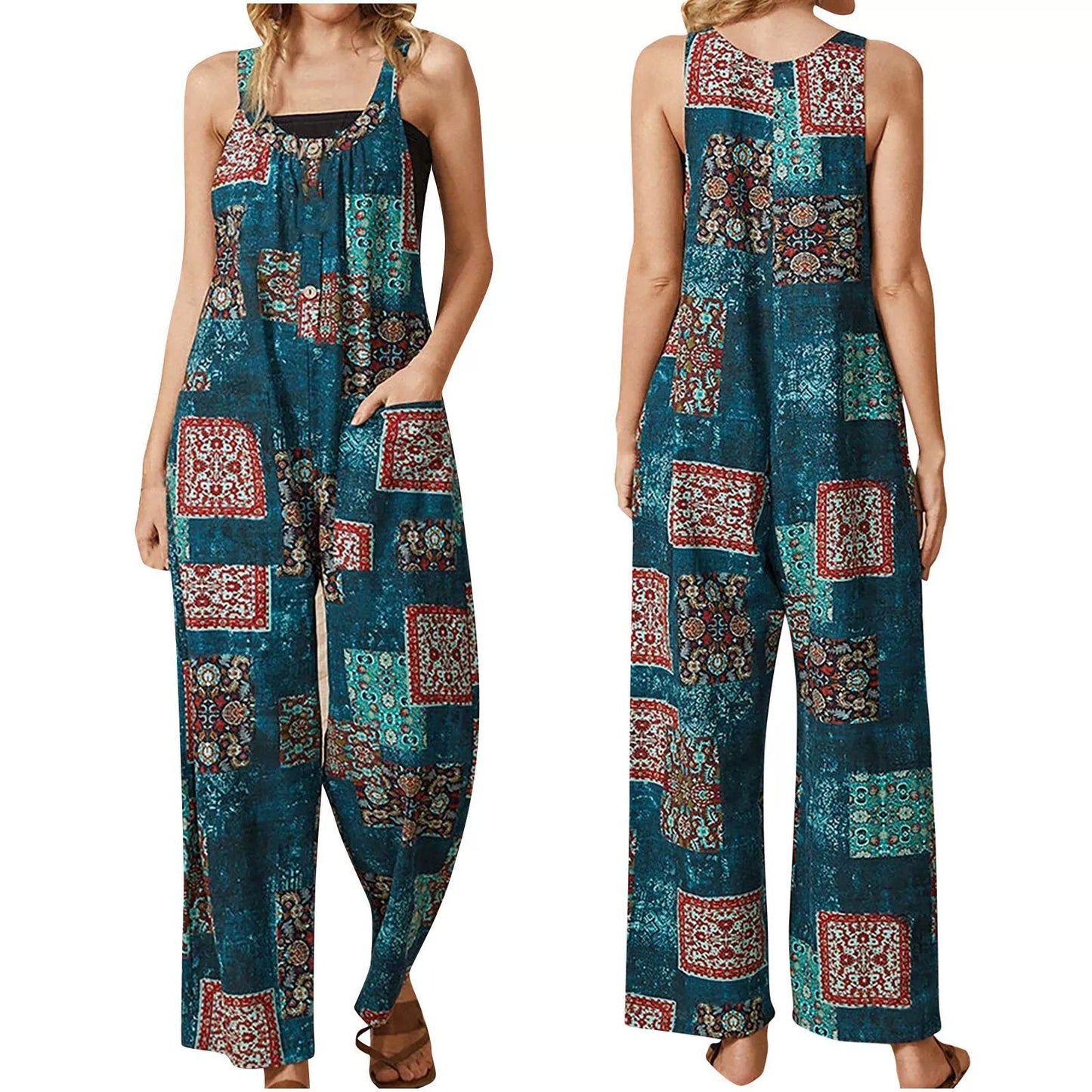 Vintage Print Elizabeth Ainsley Everyday Jumpsuit