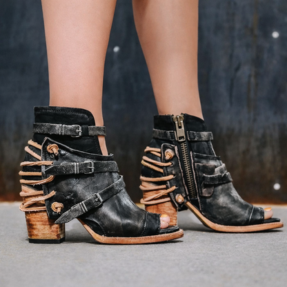 Elizabeth Ainsley Wedge Sandals - Roman Style Comfort