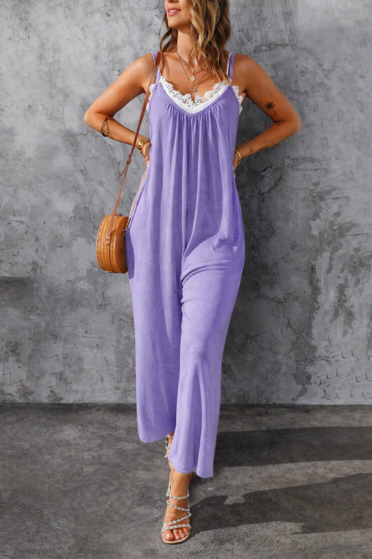 Relaxed Fit Elizabeth Ainsley Suspender Jumpsuit