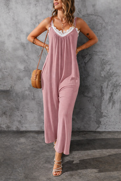 Relaxed Fit Elizabeth Ainsley Suspender Jumpsuit