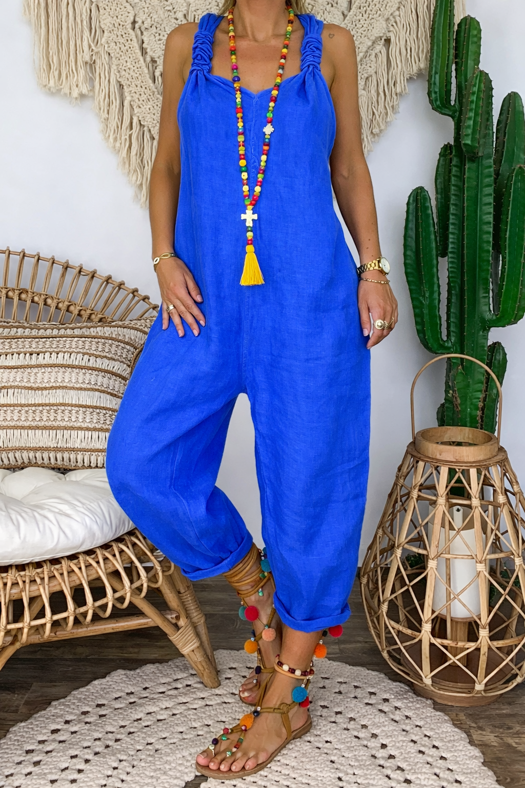 Vibrant Cotton Jumpsuit by Elizabeth Ainsley