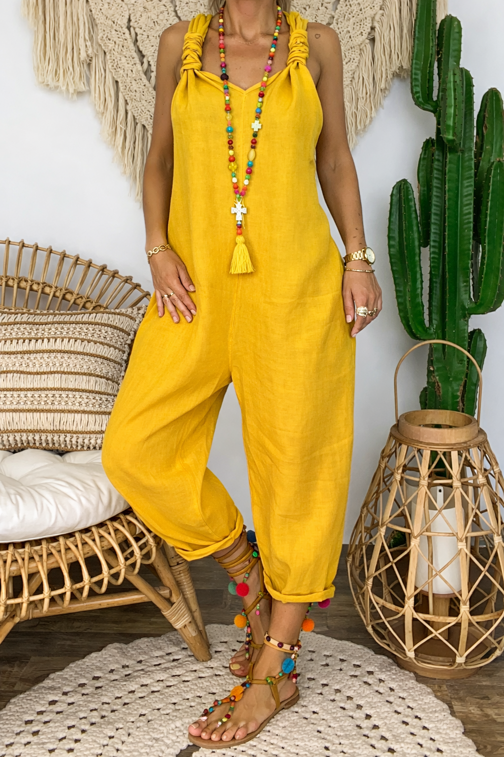 Vibrant Cotton Jumpsuit by Elizabeth Ainsley