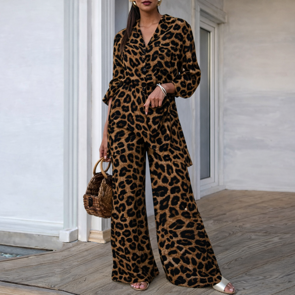 Leopard Print Loose Set by Elizabeth Ainsley