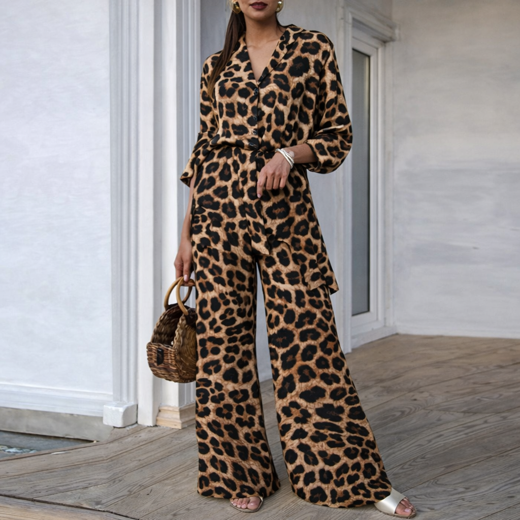 Leopard Print Loose Set by Elizabeth Ainsley