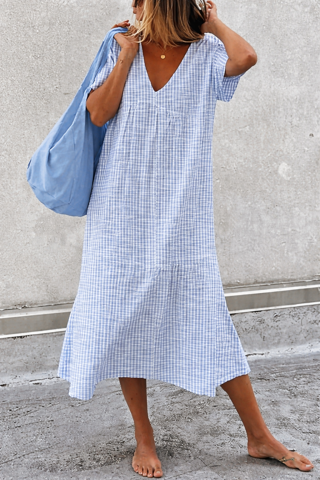 Elegant V-Neck Summer Dress by Elizabeth Ainsley