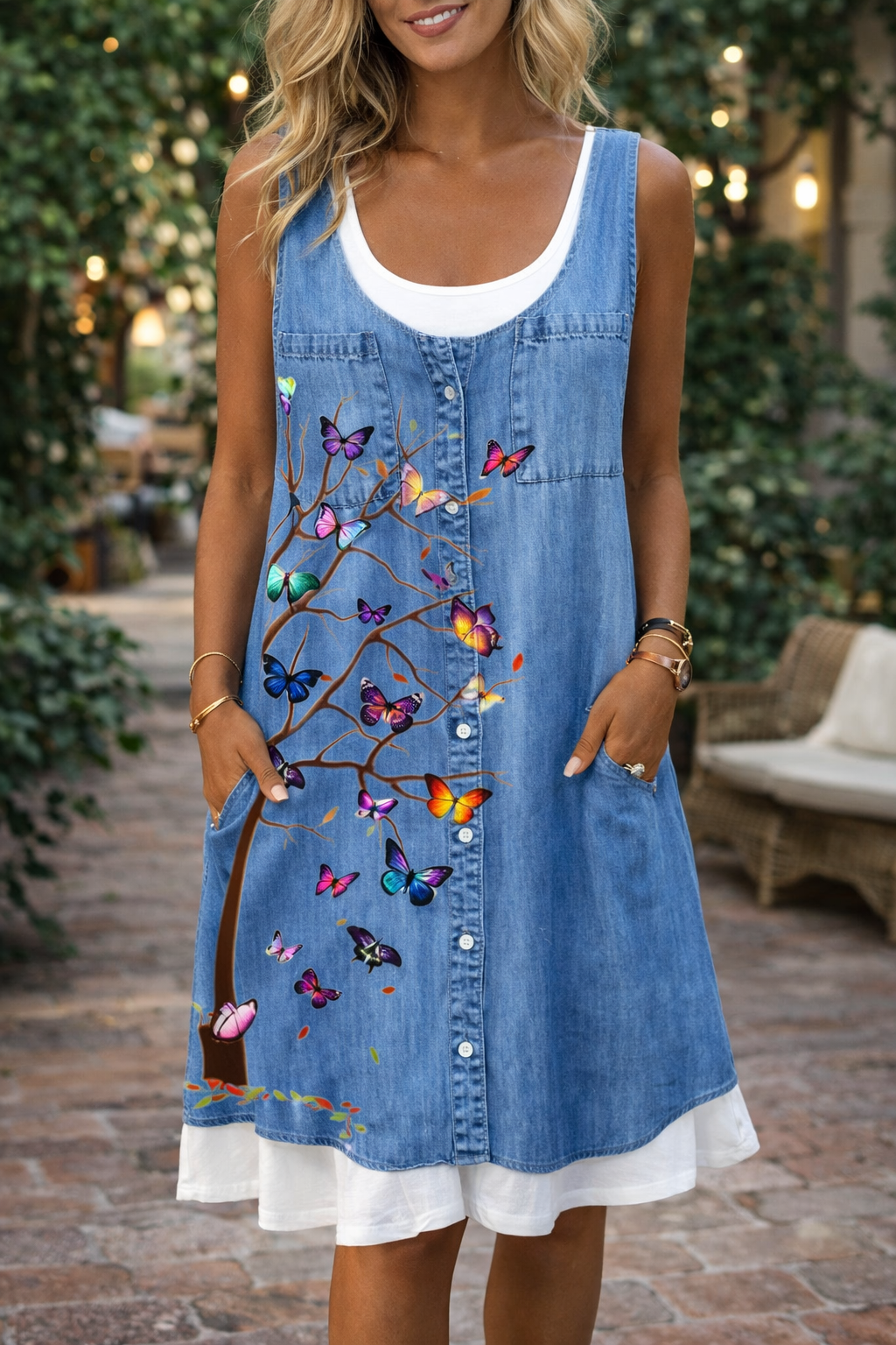 Pinterest-Inspired Blue Butterfly Dress by Elizabeth Ainsley