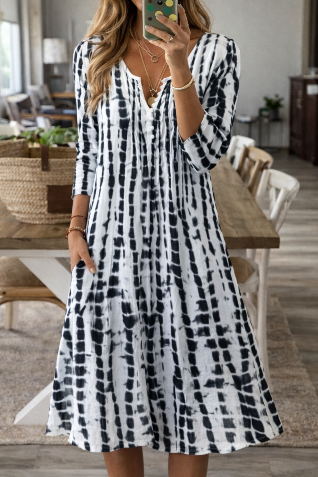 Chic A-Line Elizabeth Ainsley Everyday Midi Dress