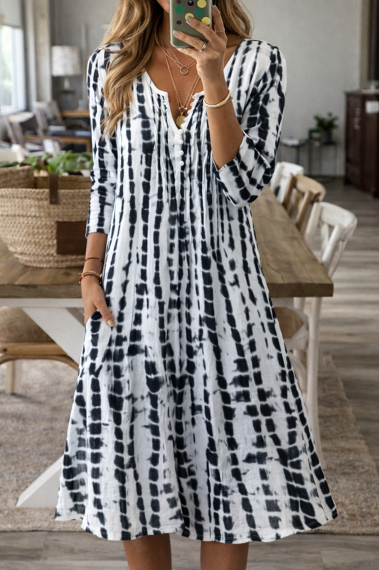 Chic A-Line Elizabeth Ainsley Everyday Midi Dress