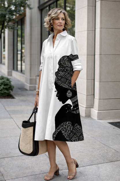 Vibrant Summer Shirt Dress by Elizabeth Ainsley