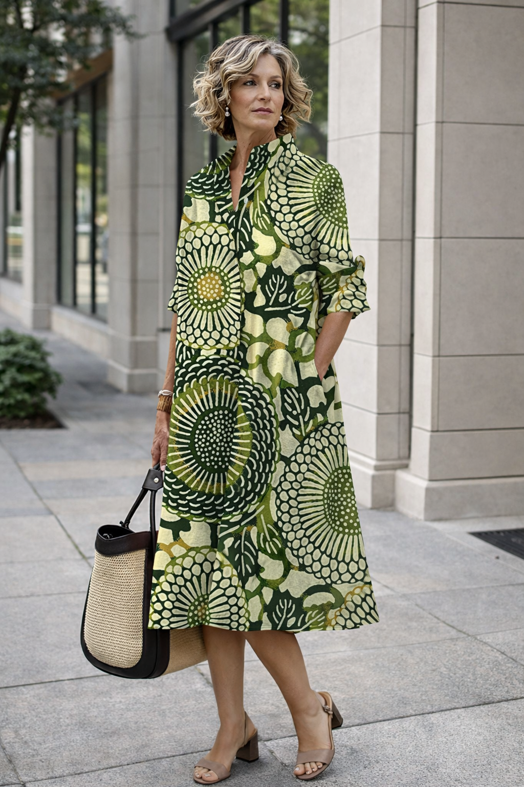 Vibrant Summer Shirt Dress by Elizabeth Ainsley