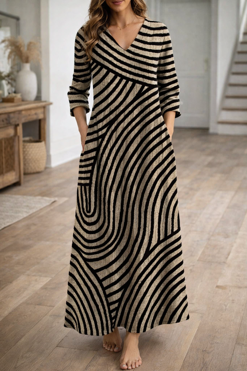Urban Stripe Elizabeth Ainsley Summer Maxi Dress