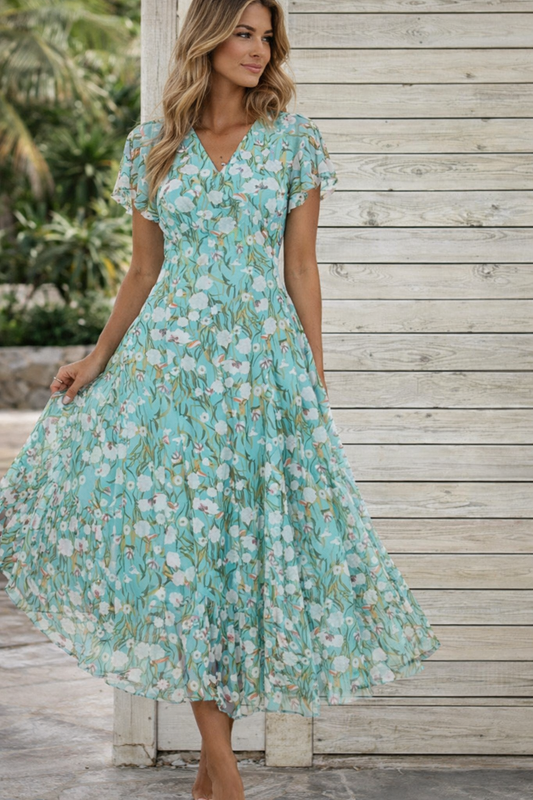 Floral Swing Pocket Dress by Elizabeth Ainsley