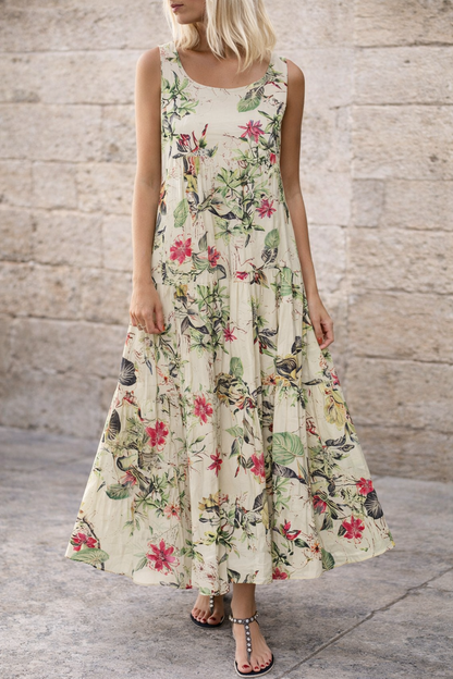 Bohemian Floral Maxi Dress Elizabeth Ainsley Summer